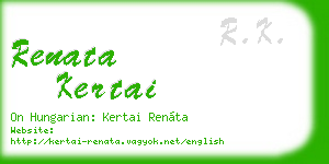renata kertai business card
